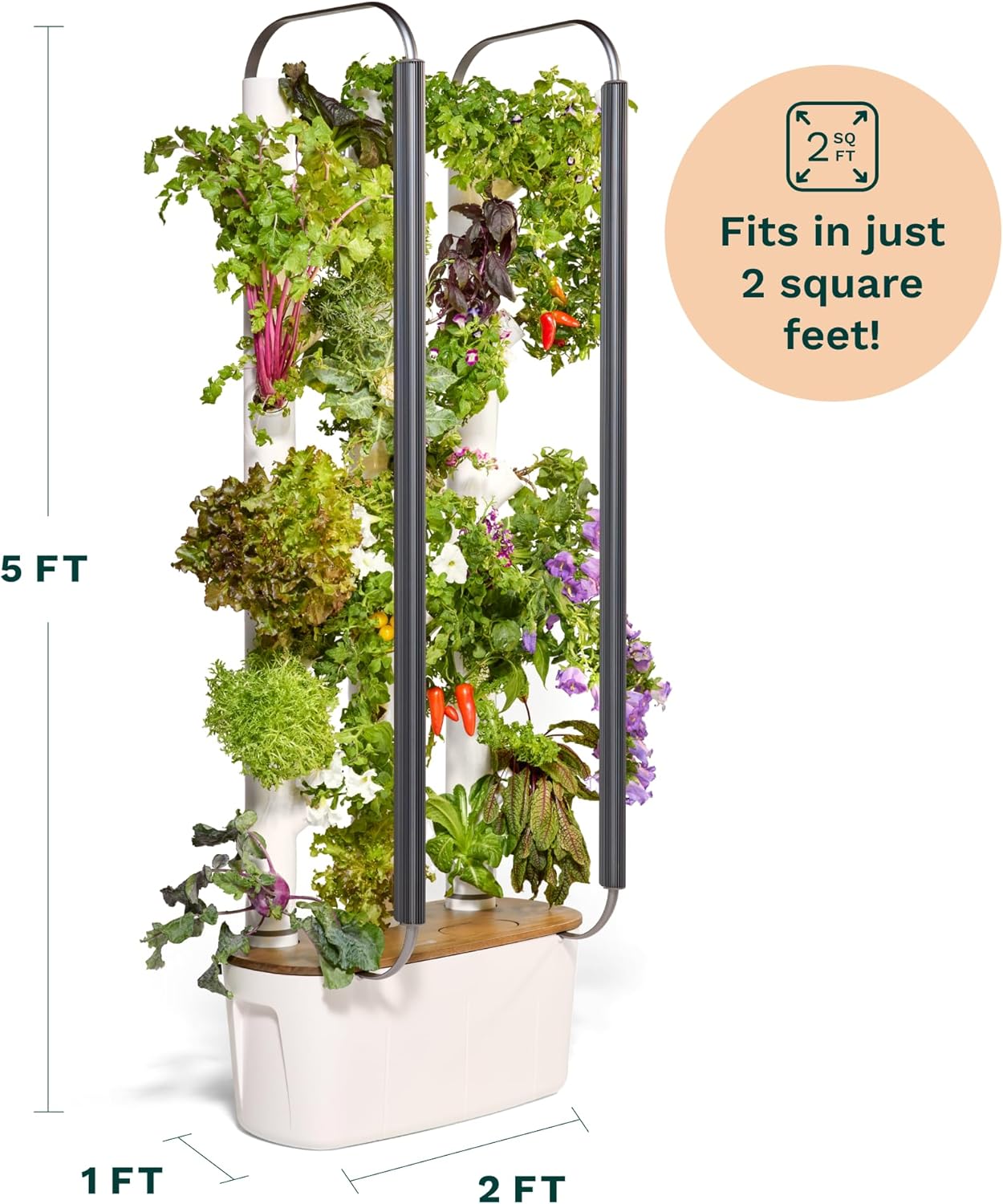 🥦Hydroponics Growing System Kit & Vertical Indoor Garden Planter | Smart Herb Garden | Includes 16 Non-GMO Indoor Plants, Herbs, Vegetables & LED Grow Light for Your Home Gardening System