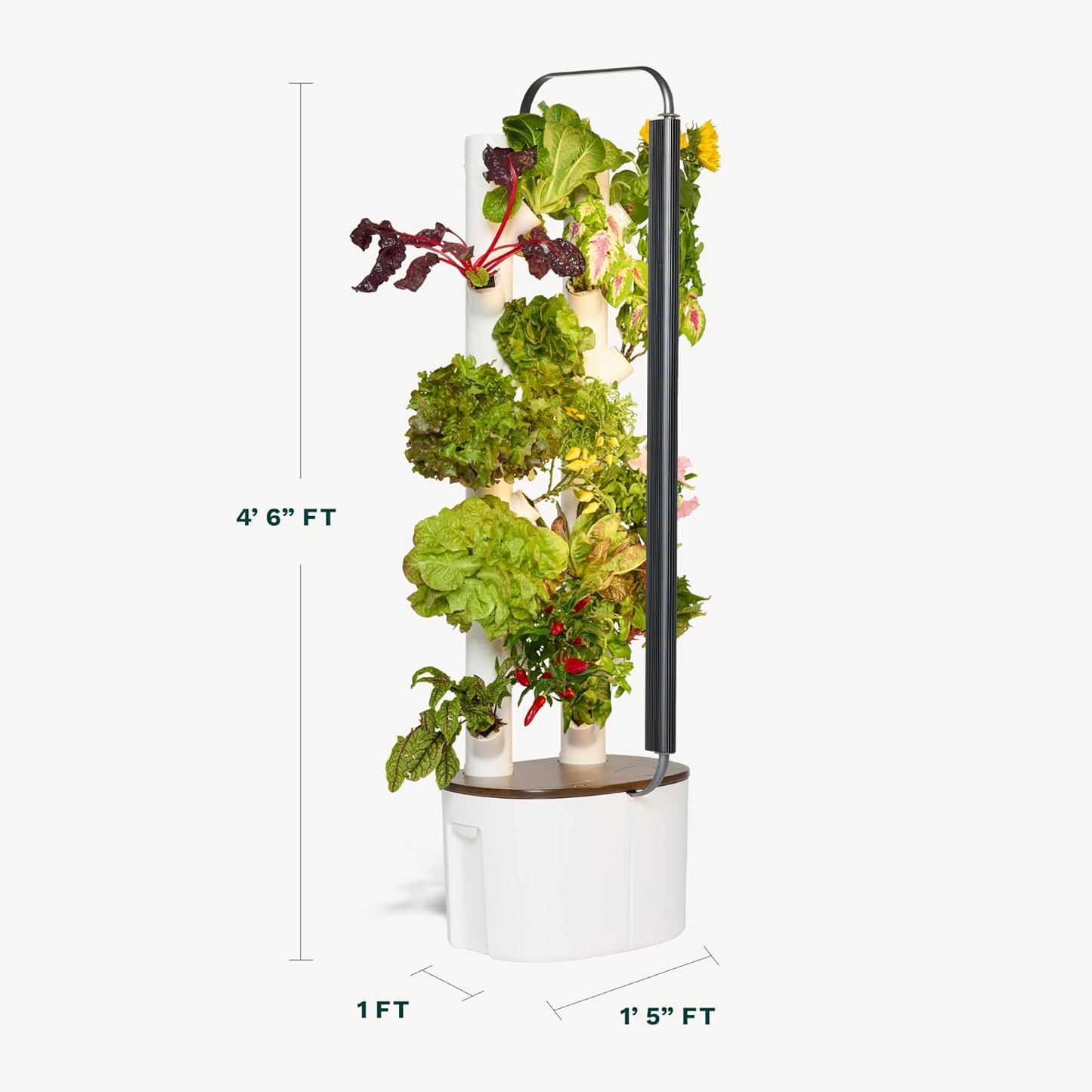 🥦Hydroponics Growing System Kit & Vertical Indoor Garden Planter | Smart Herb Garden | Includes 16 Non-GMO Indoor Plants, Herbs, Vegetables & LED Grow Light for Your Home Gardening System